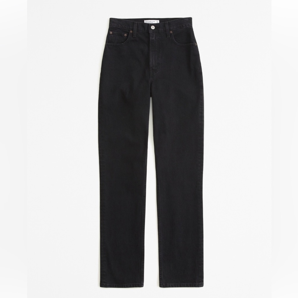 Abercrombie The 90s Straight Ultra High Rise Jean